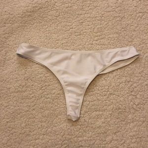 White bikini bottoms